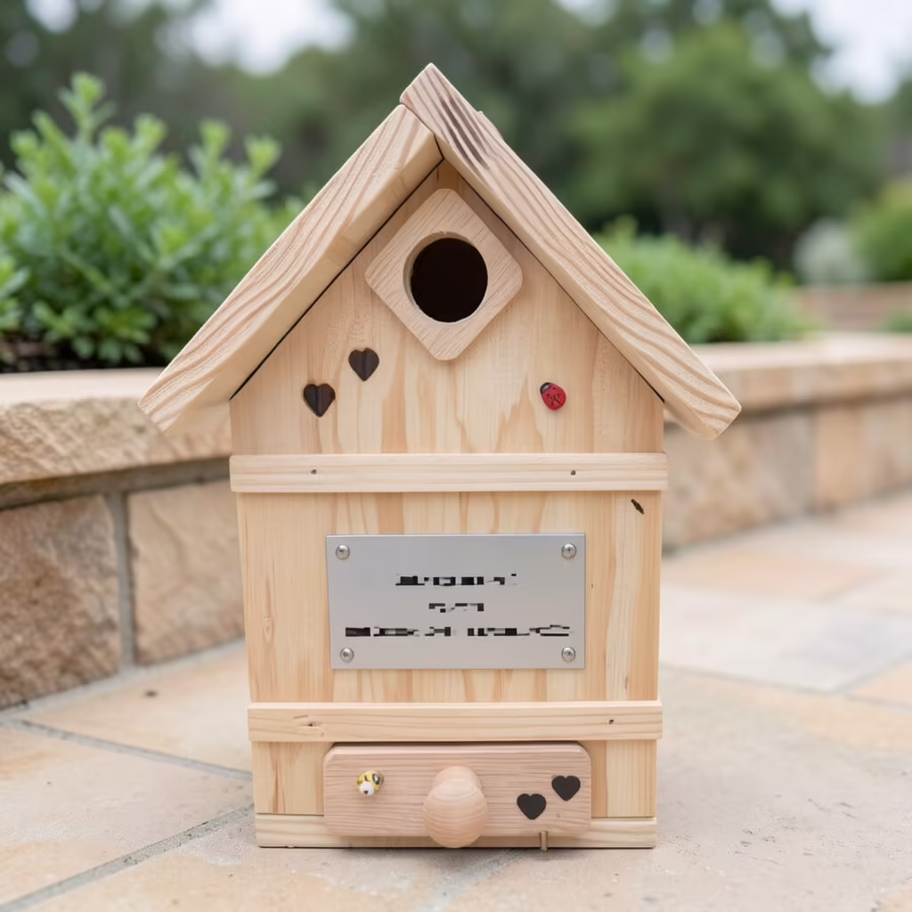 memorial birdhouse for ashes