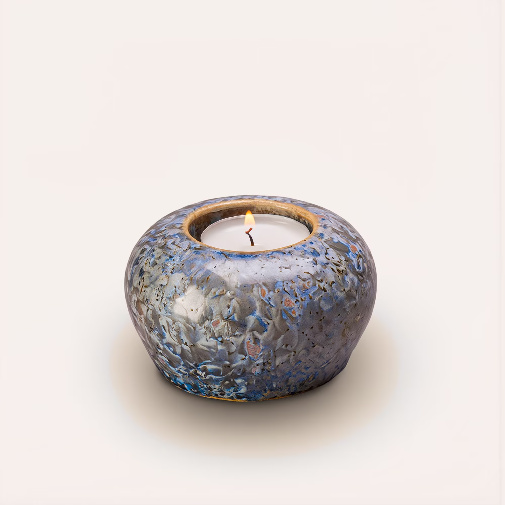 blue candle urn for ashes