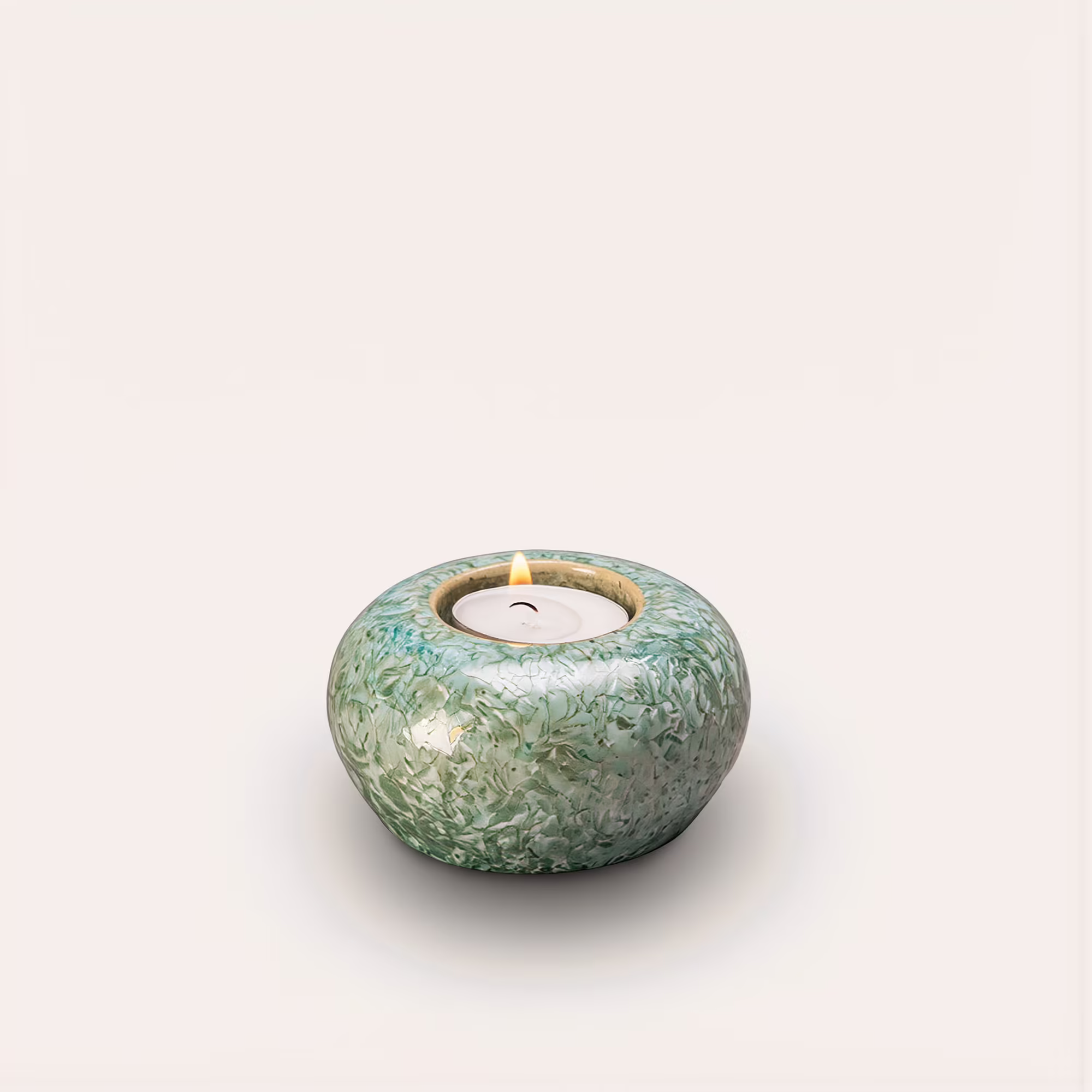 green candle urn for ashes