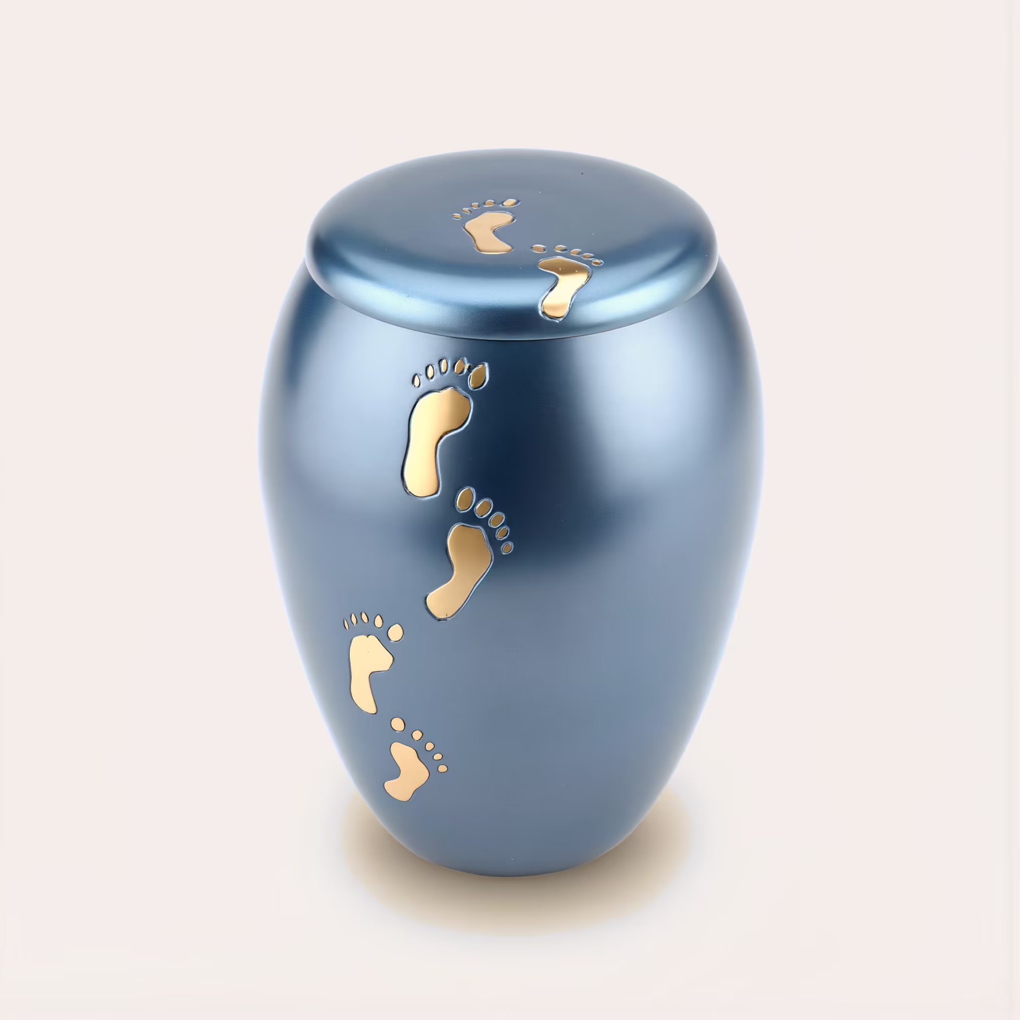 blue infant urn