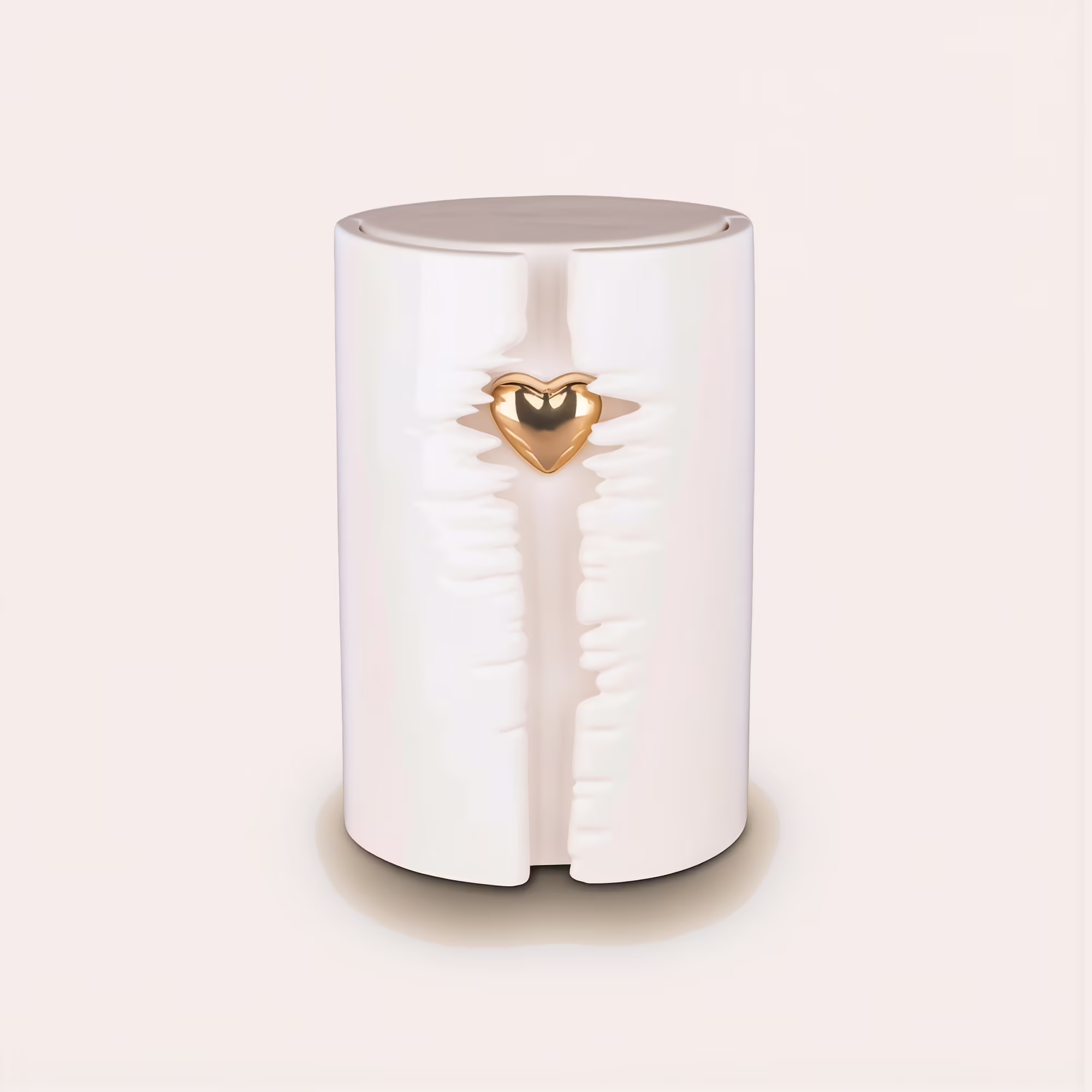 Modern Encased Heart Urn