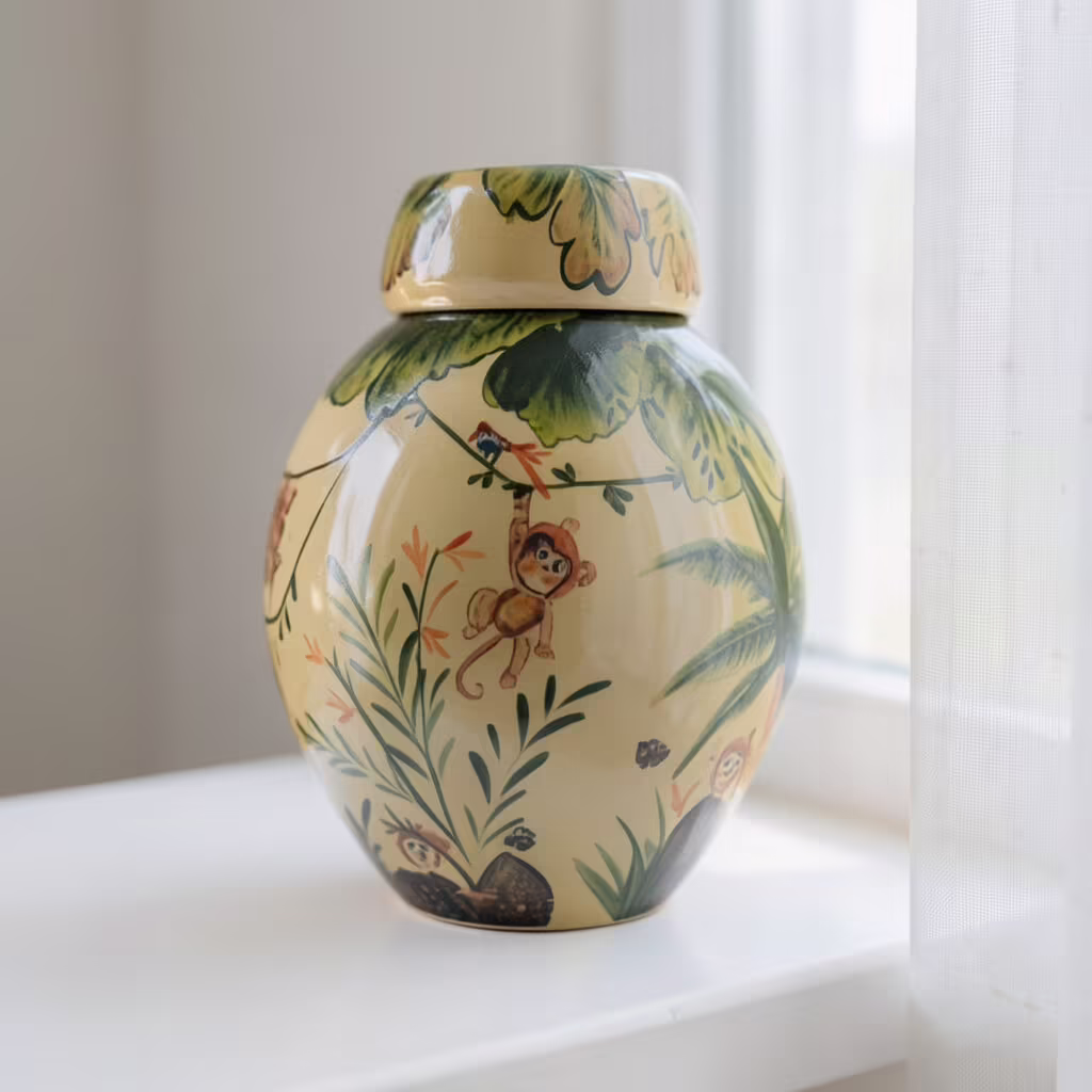 Custom made monkey urn for ashes