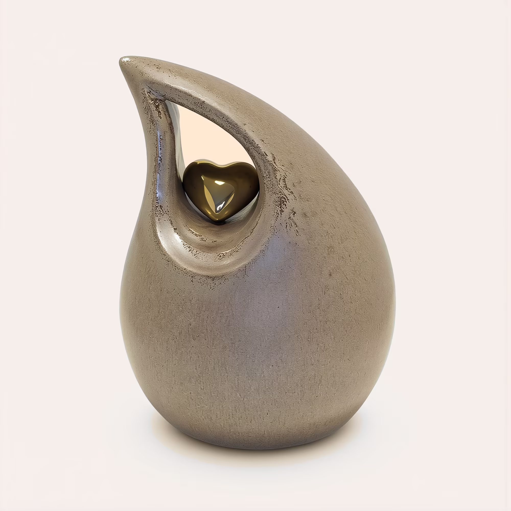Teardrop-shaped Heart Urn