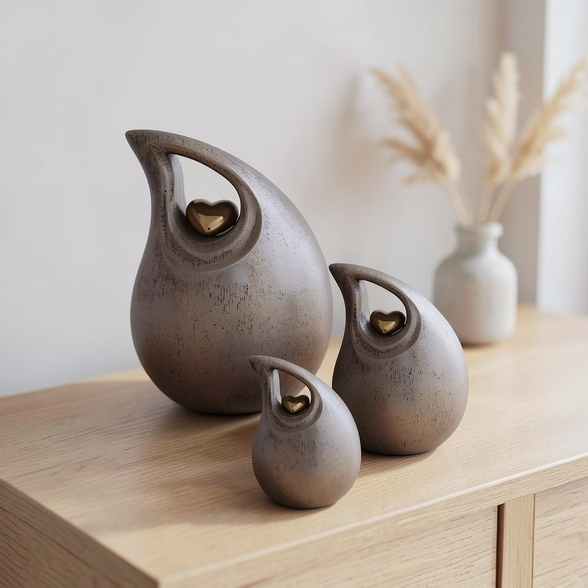 Teardrop Shaped Heart Urn