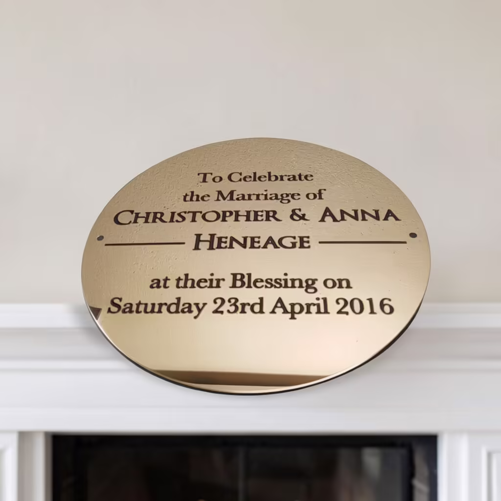 Circular Engraved Plaque