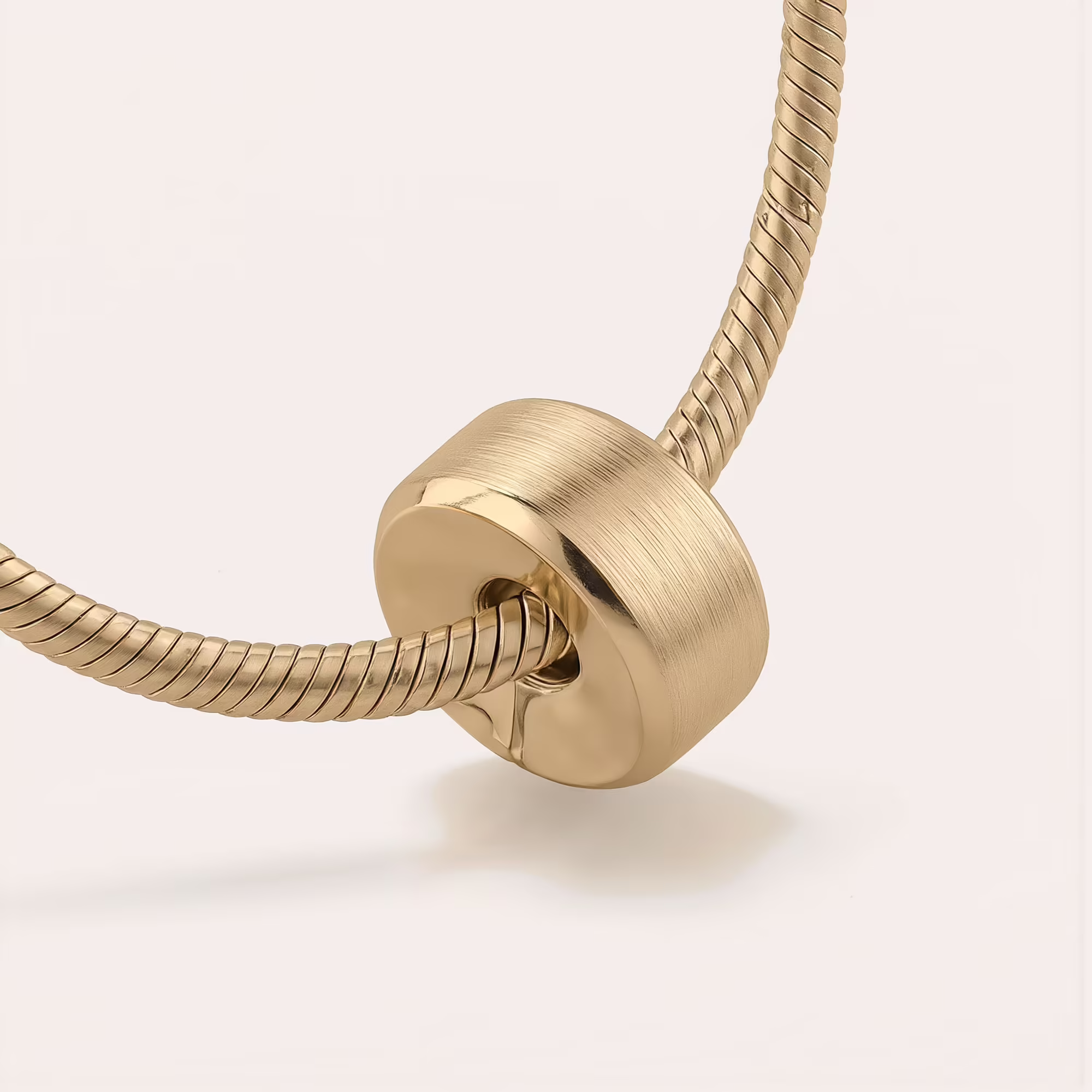 gold Classic Beveled Memorial Charm