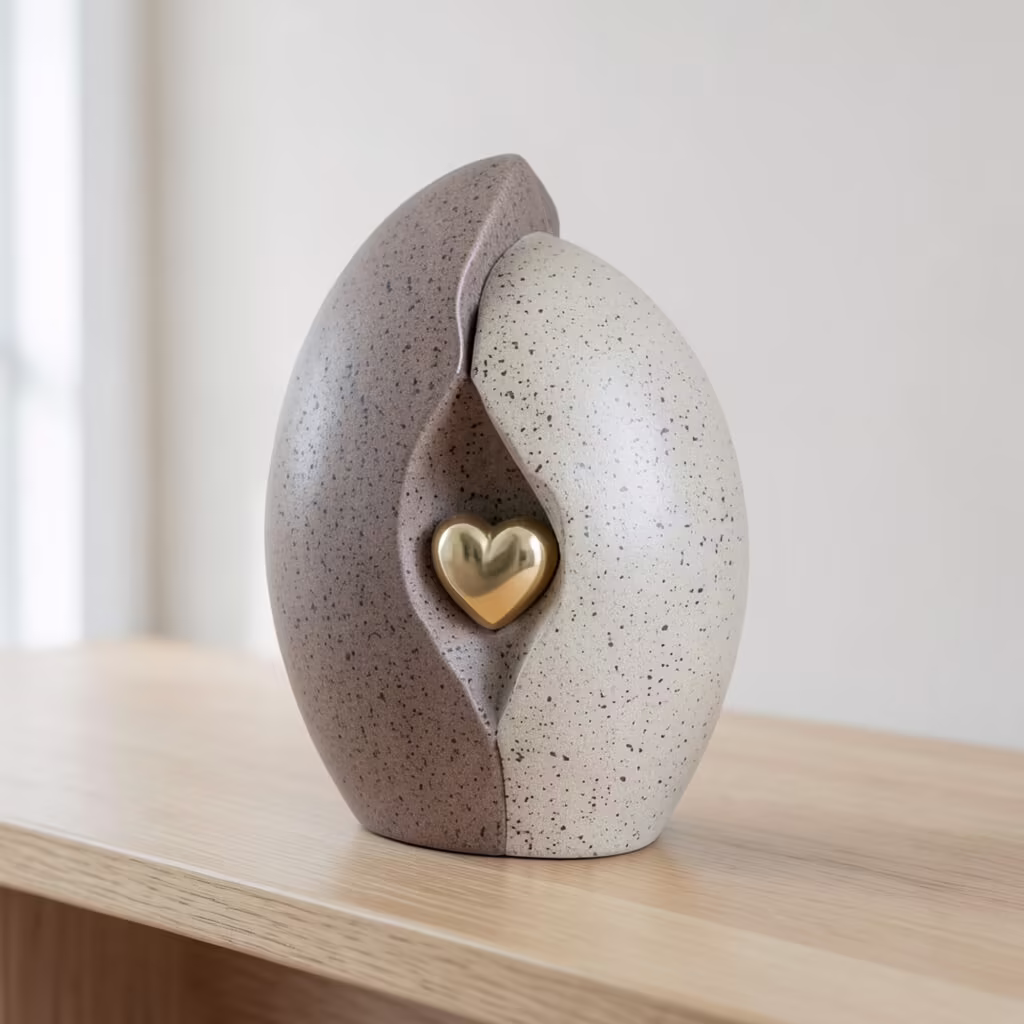 Décor Ceramic Heart Urn