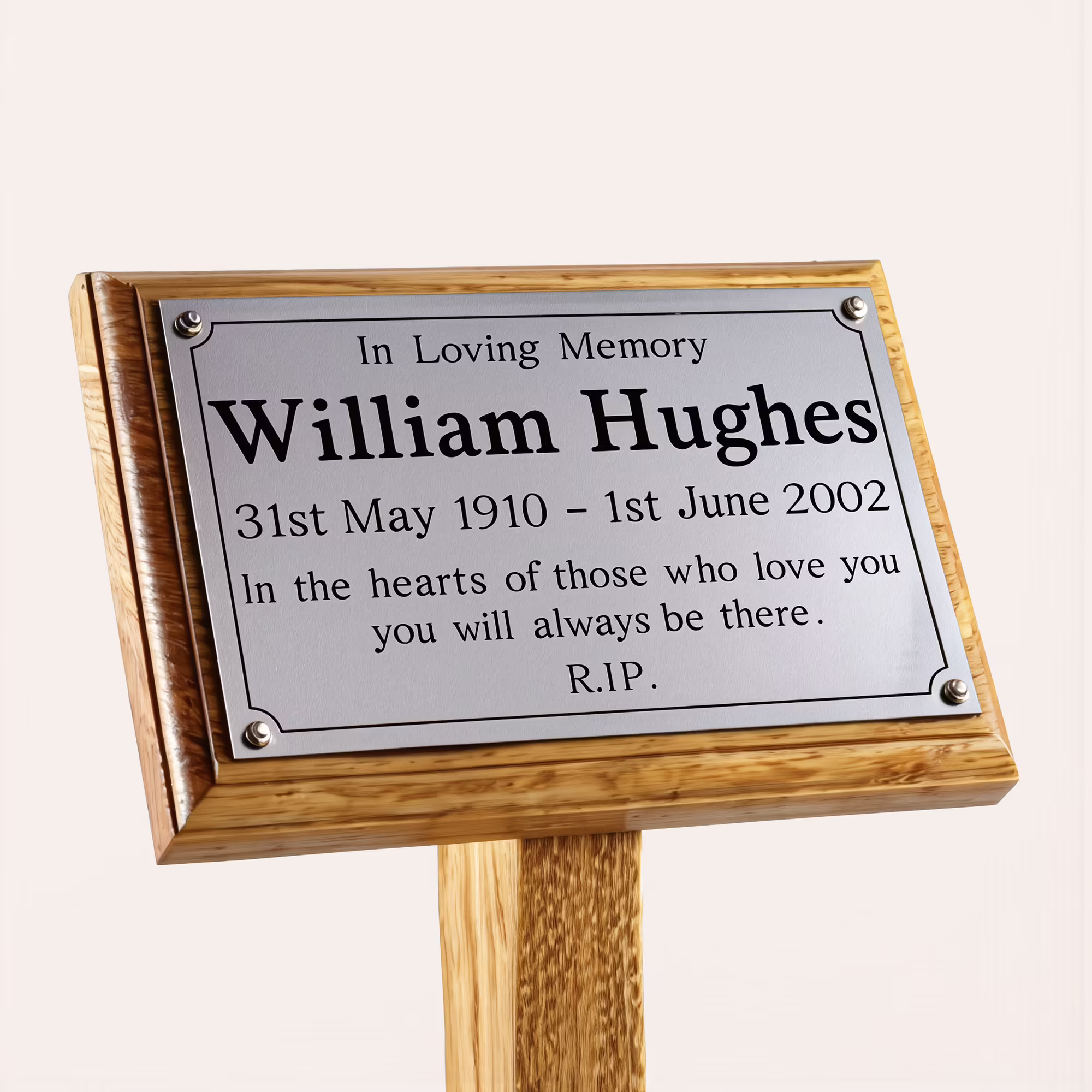 Engraved Memorial Ground Stake