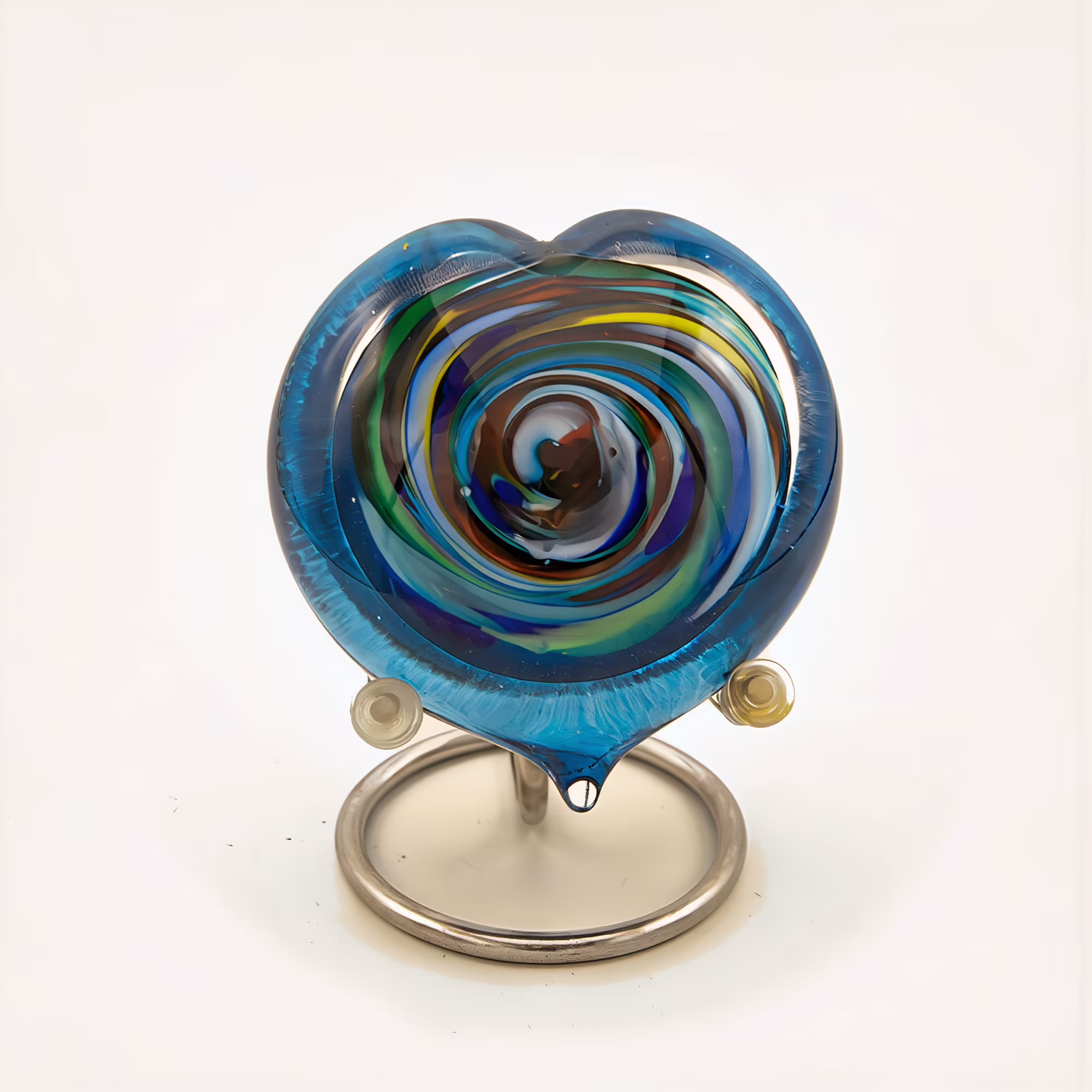Glass Heart Keepsake Urn