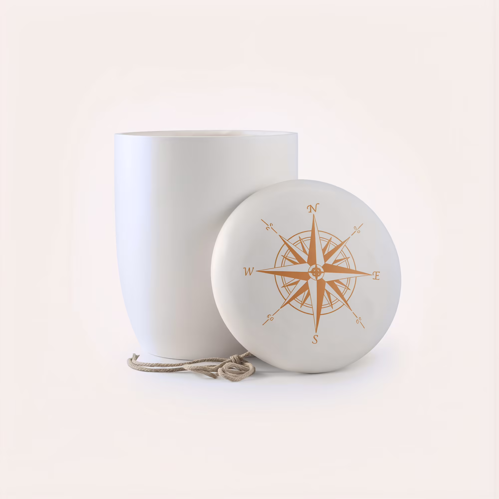 Nautical Voyage Sea Urn - White