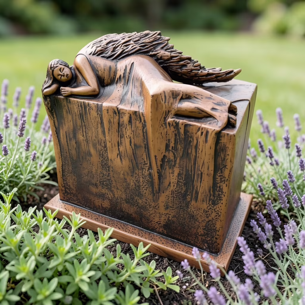 Outdoor Angel Urn
