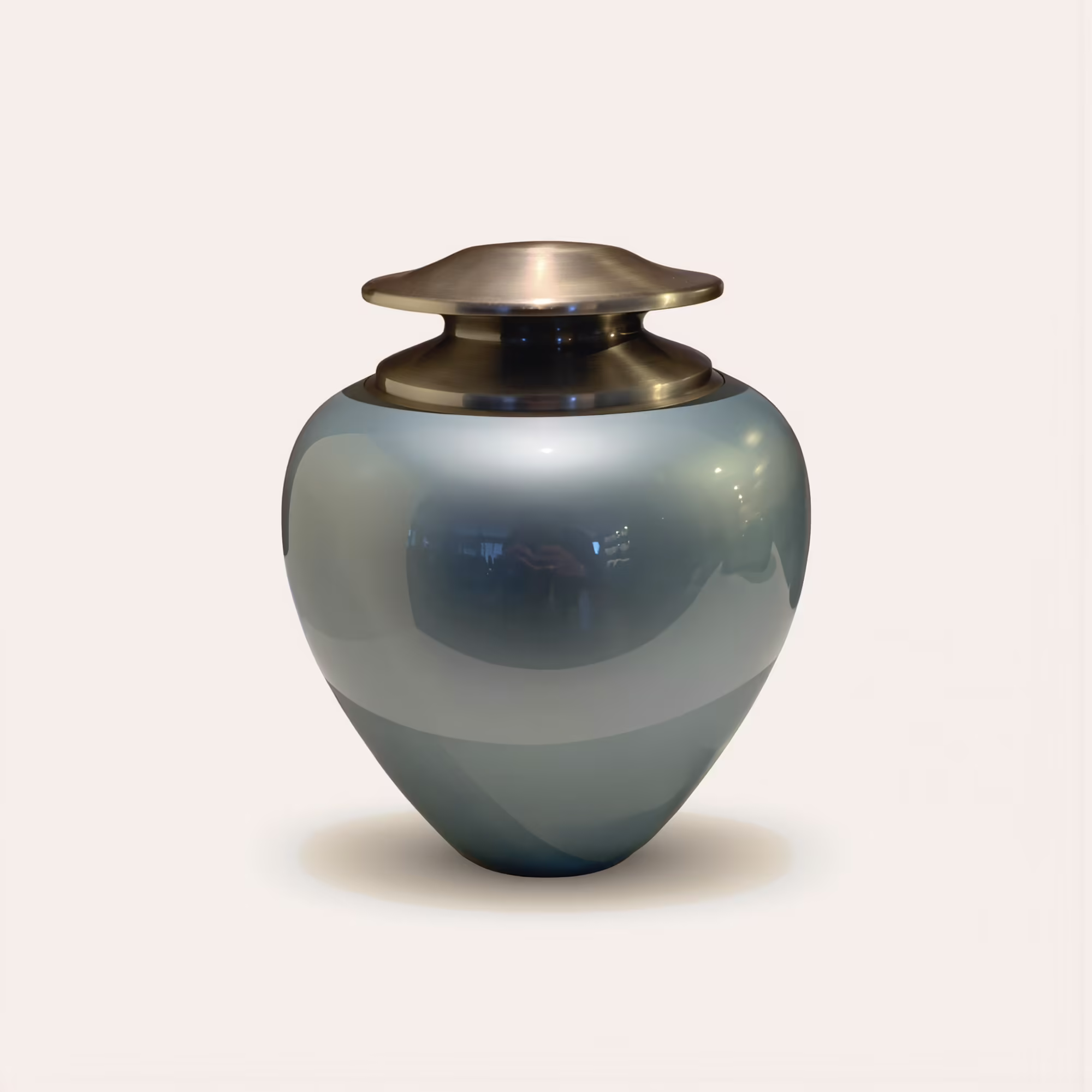 blue urn for ashes