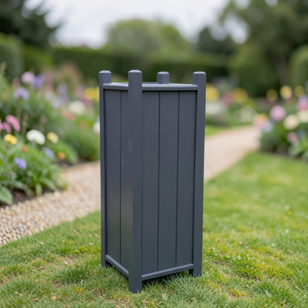 Grey Memorial Garden Planter for Ashes