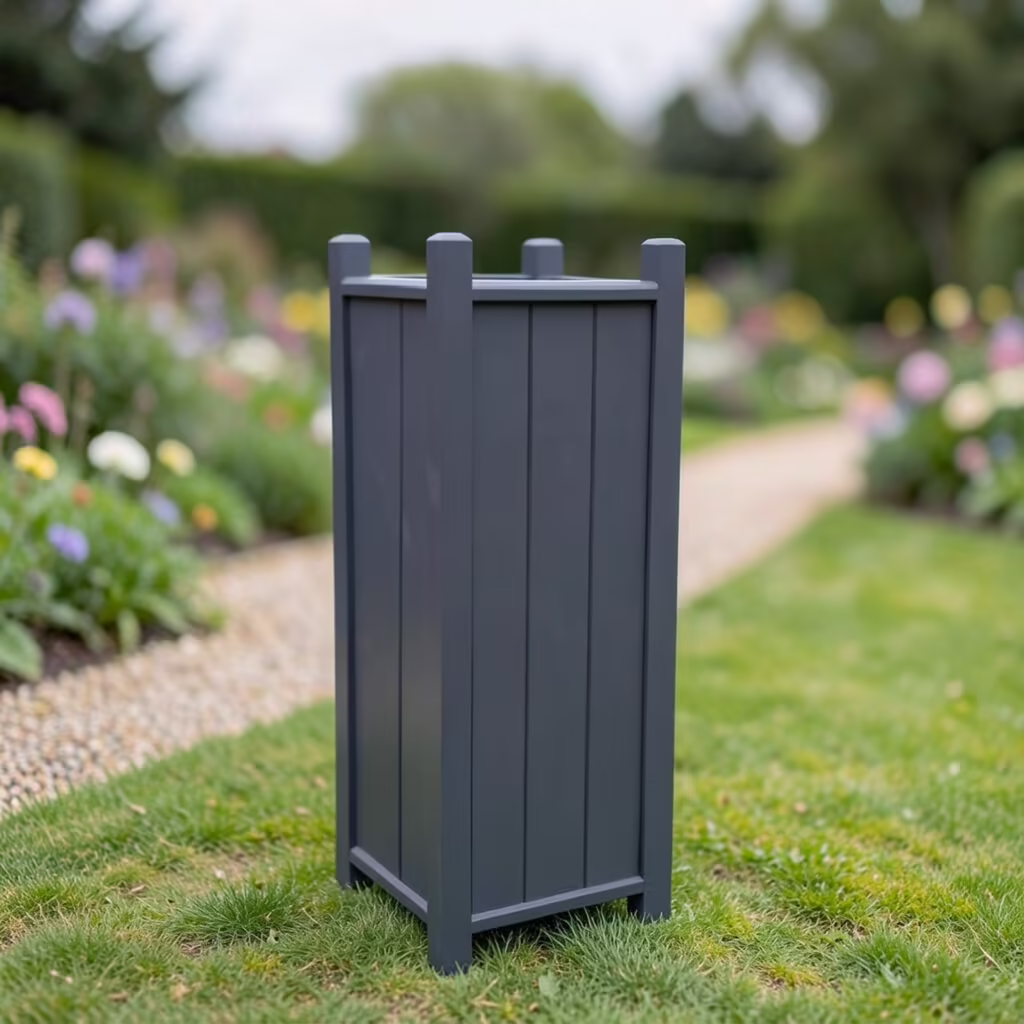 Grey Memorial Garden Planter for Ashes