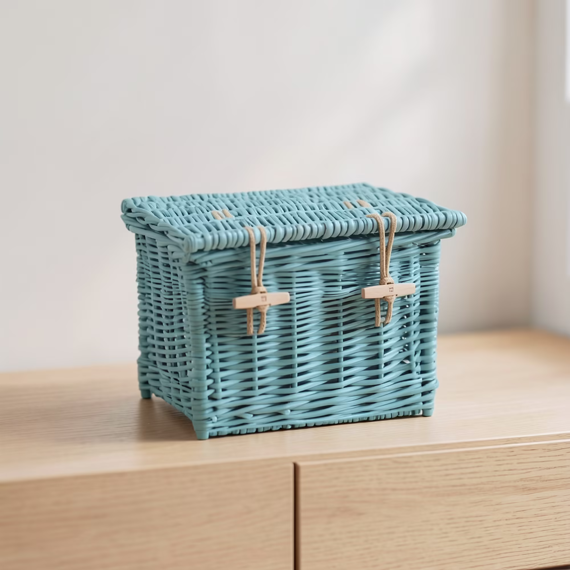 Rectangular Coloured Willow blue
