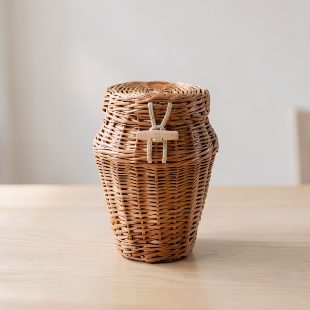 Round Willow Casket dark