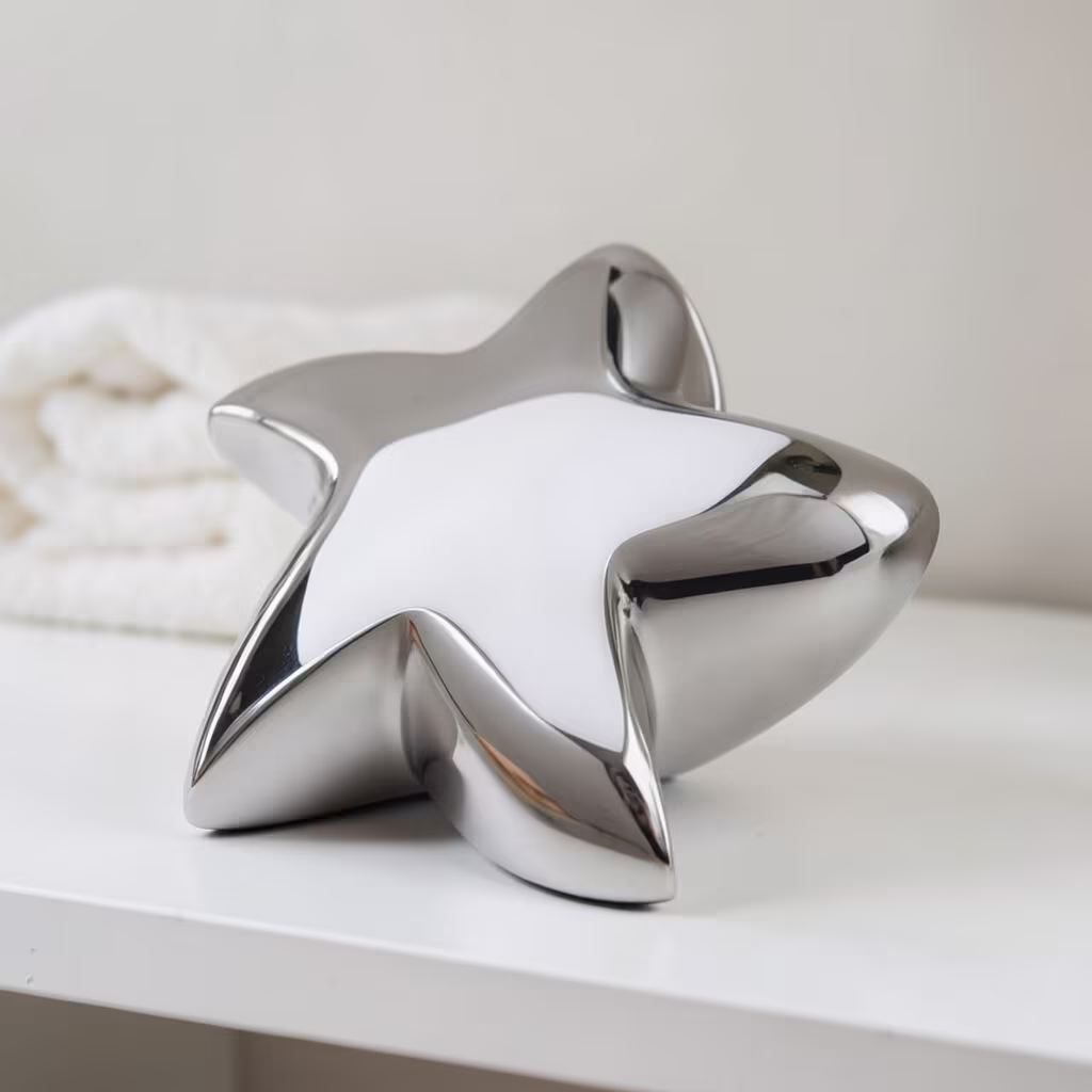 silver heart keepsake urn
