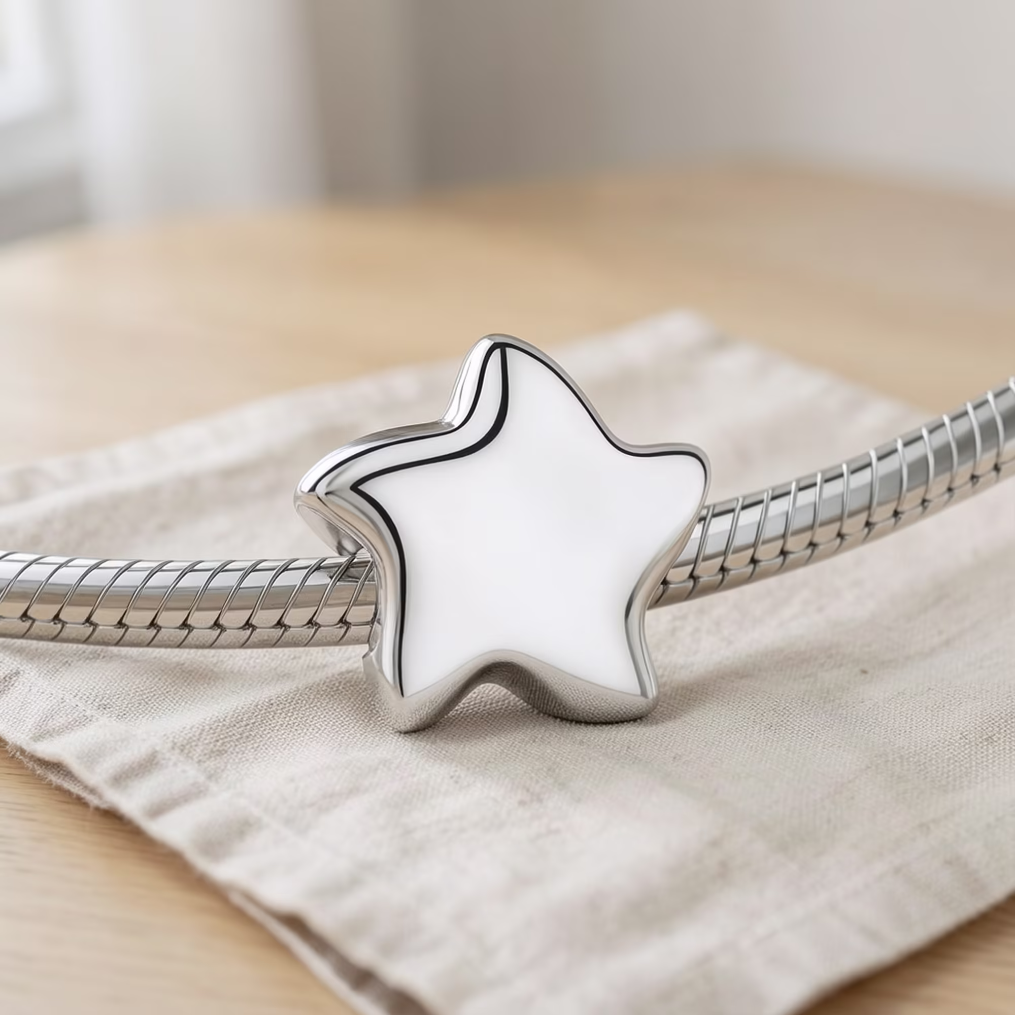 silver Sweet Starfish Memorial Charm
