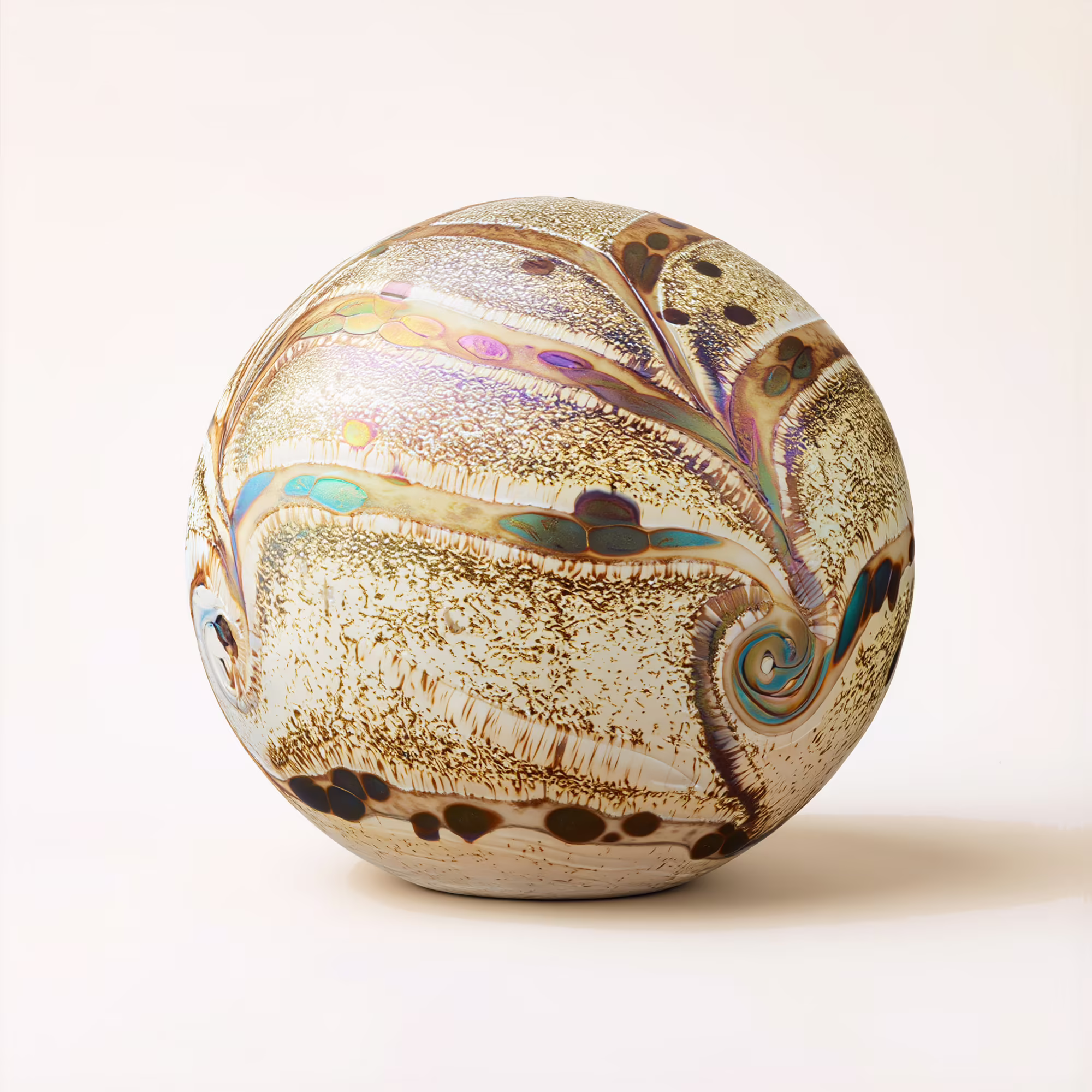 Spherical Flower Urn