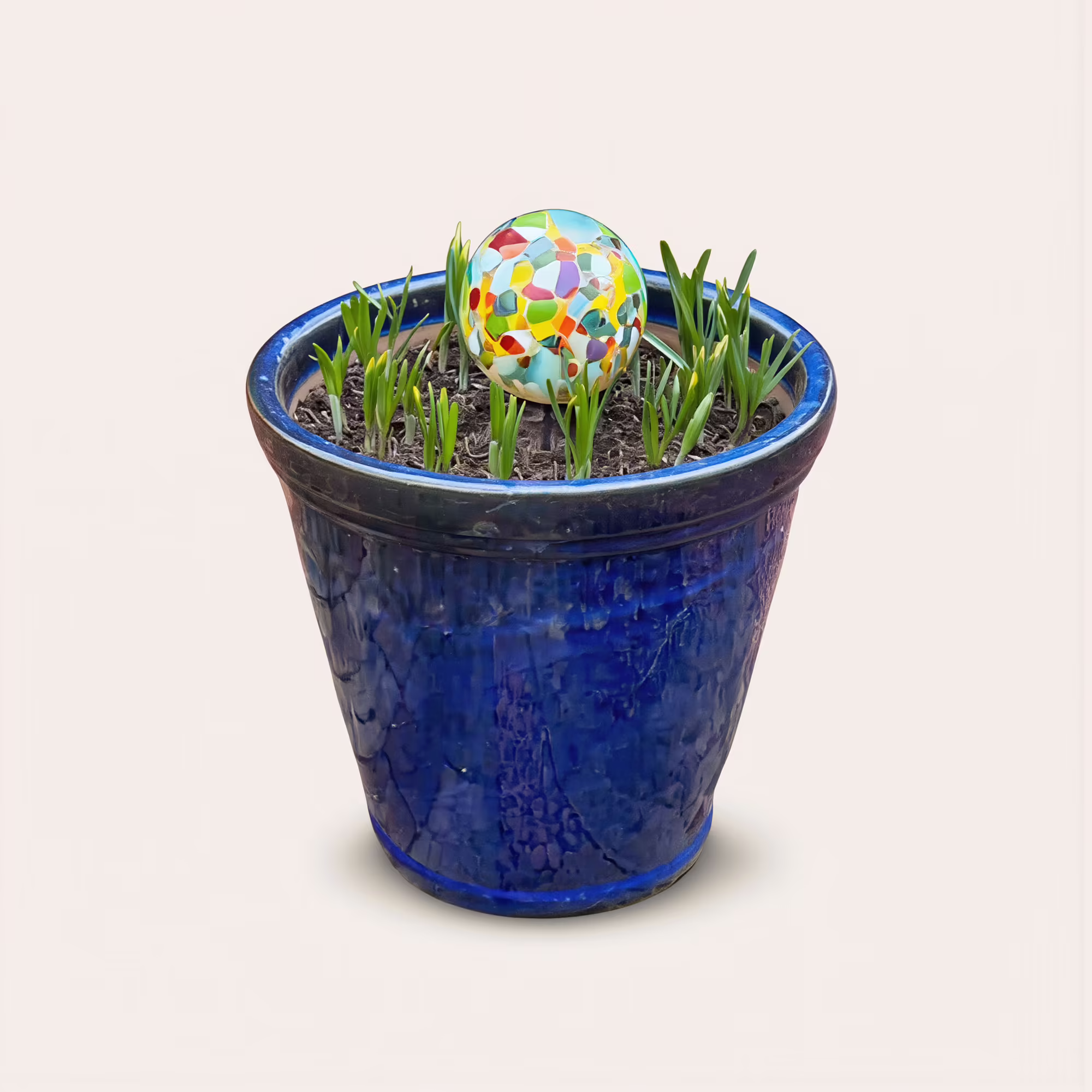glass sphere garden urn for ashes