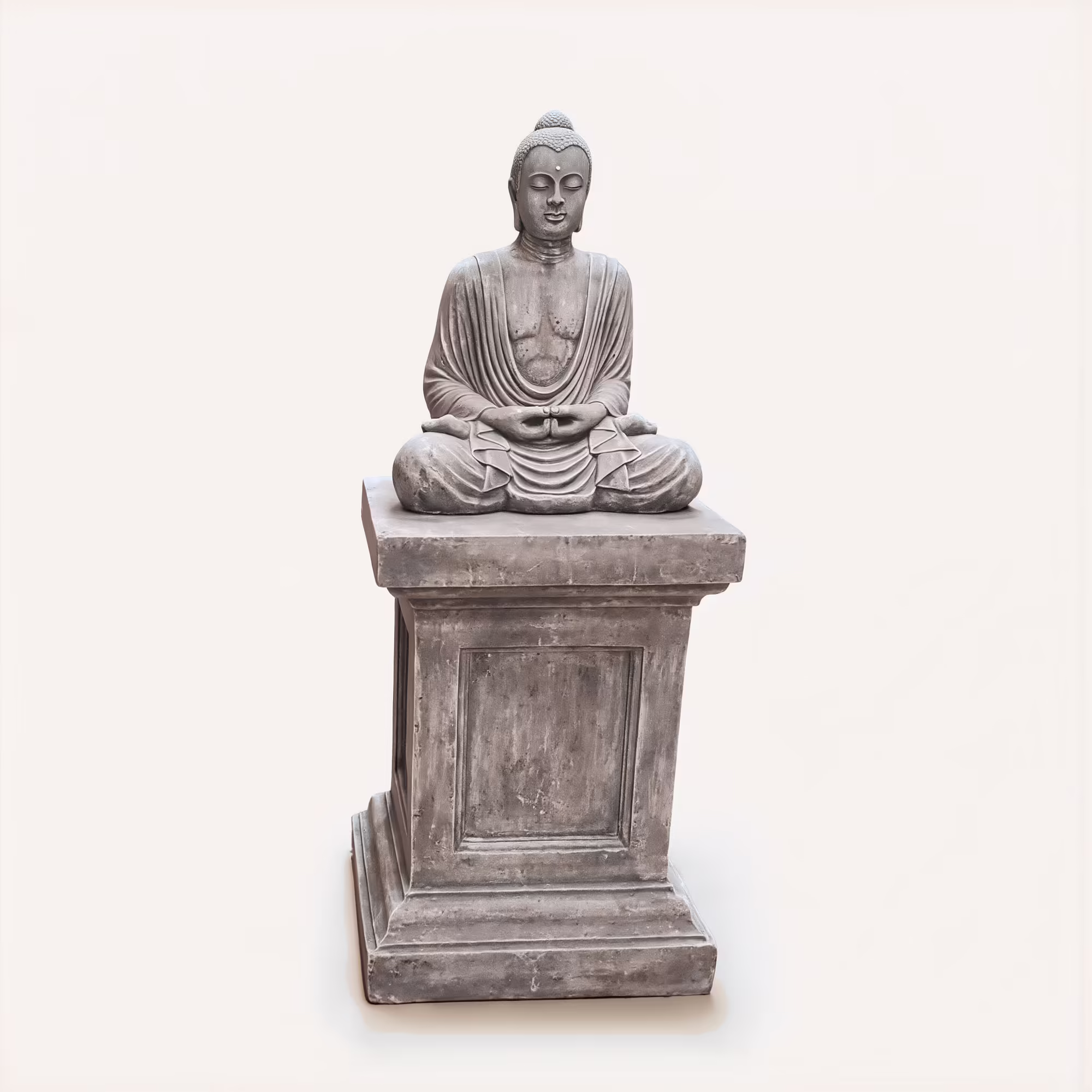 stone coloured buddha urn for ashes