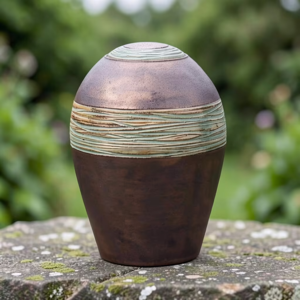 Anthracite Ceramic Funeral Urn