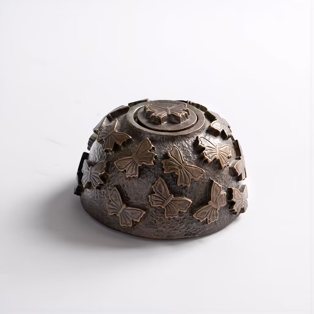 Bronze Mini Urn - The Butterfly