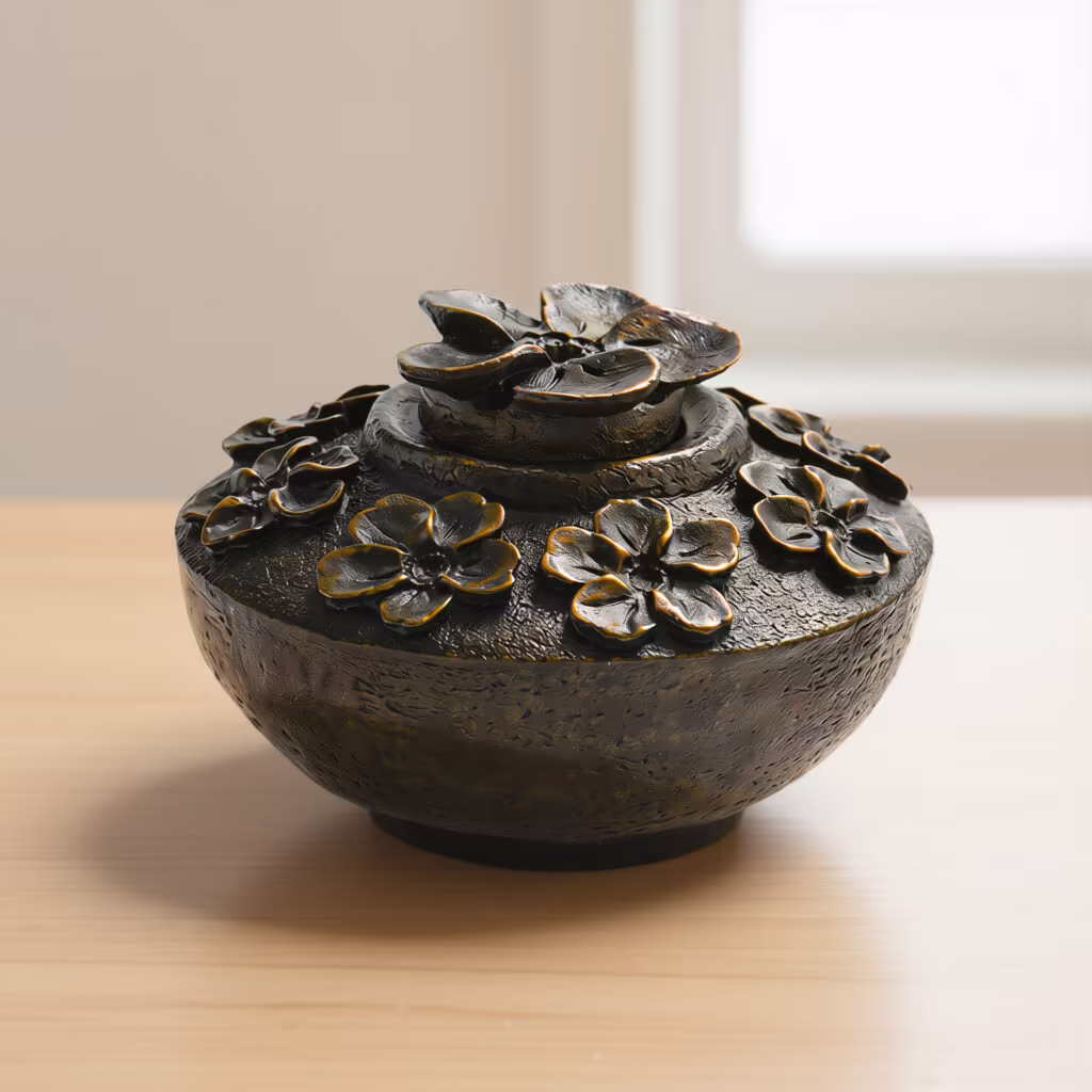 Bronze Mini Urn - The Forget-me-not