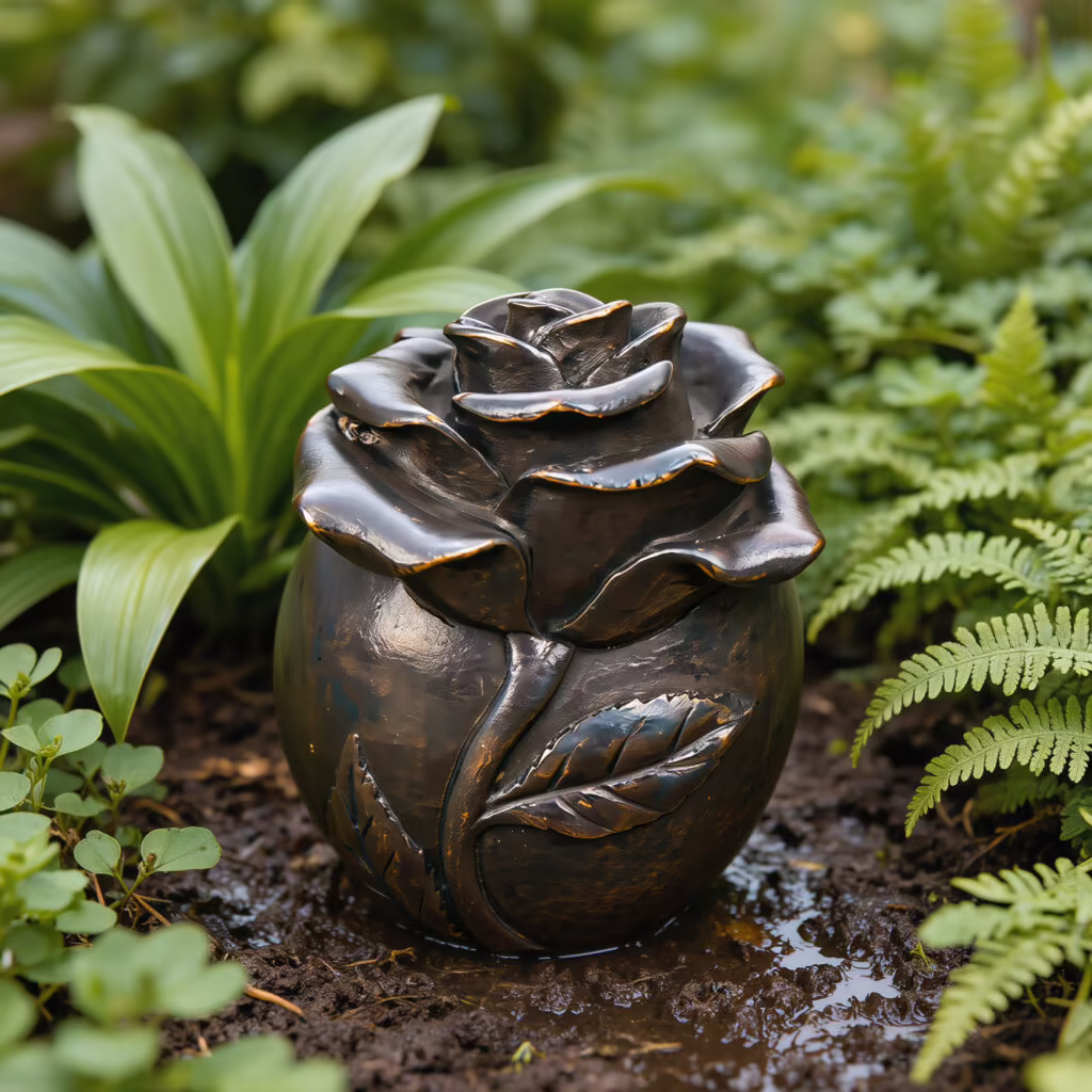 bronze rose urn for ashes
