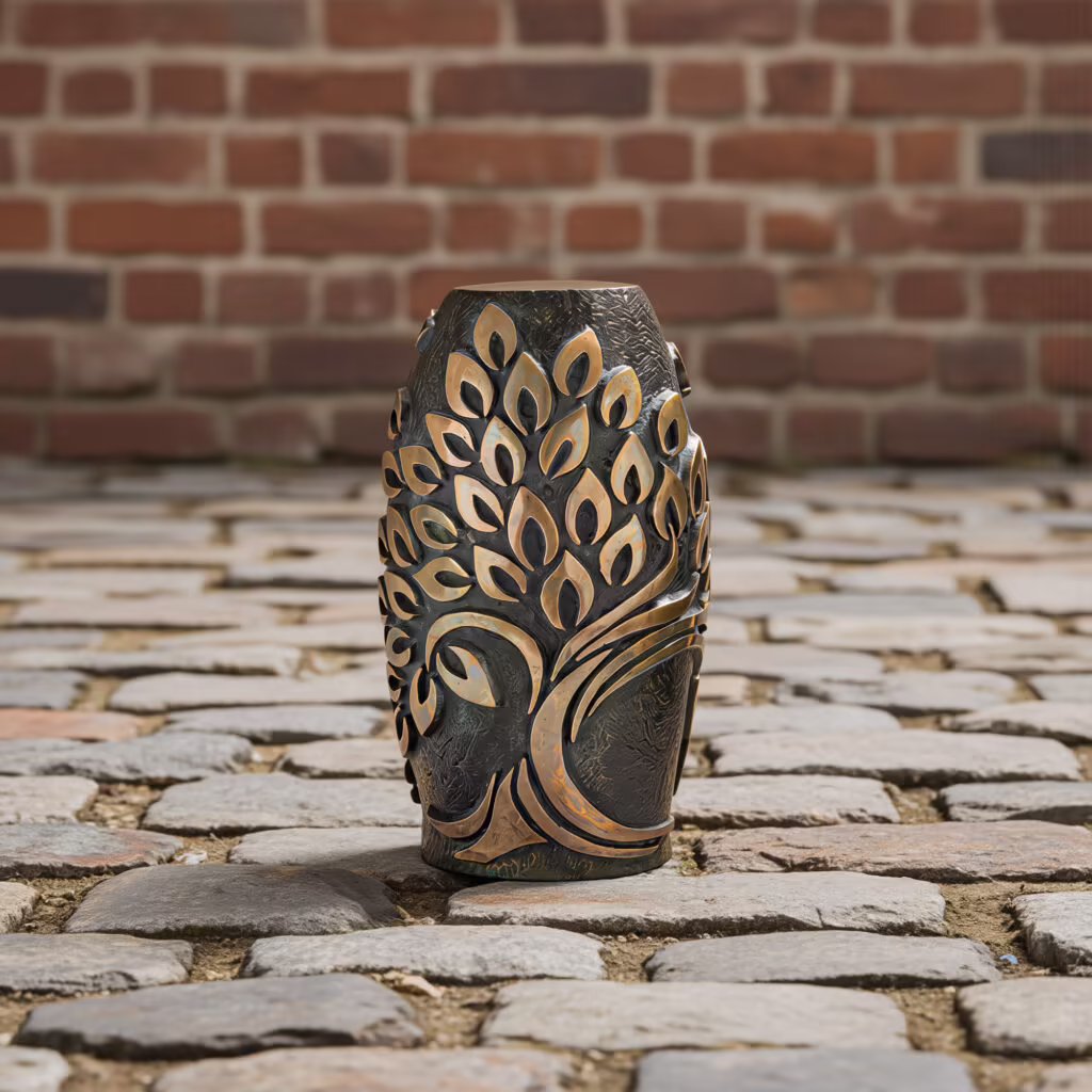 bronze garden urn