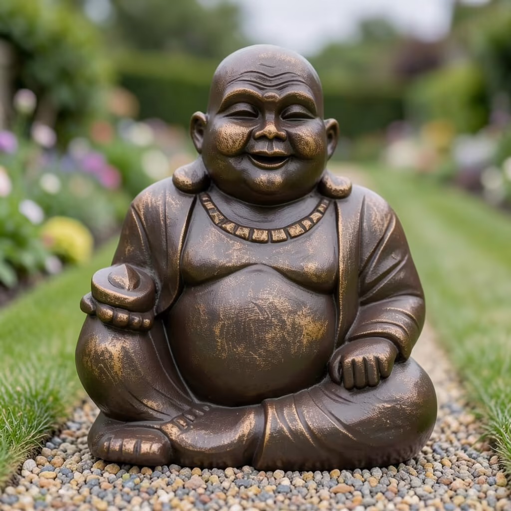 Buddha Statue Ceramic Urn