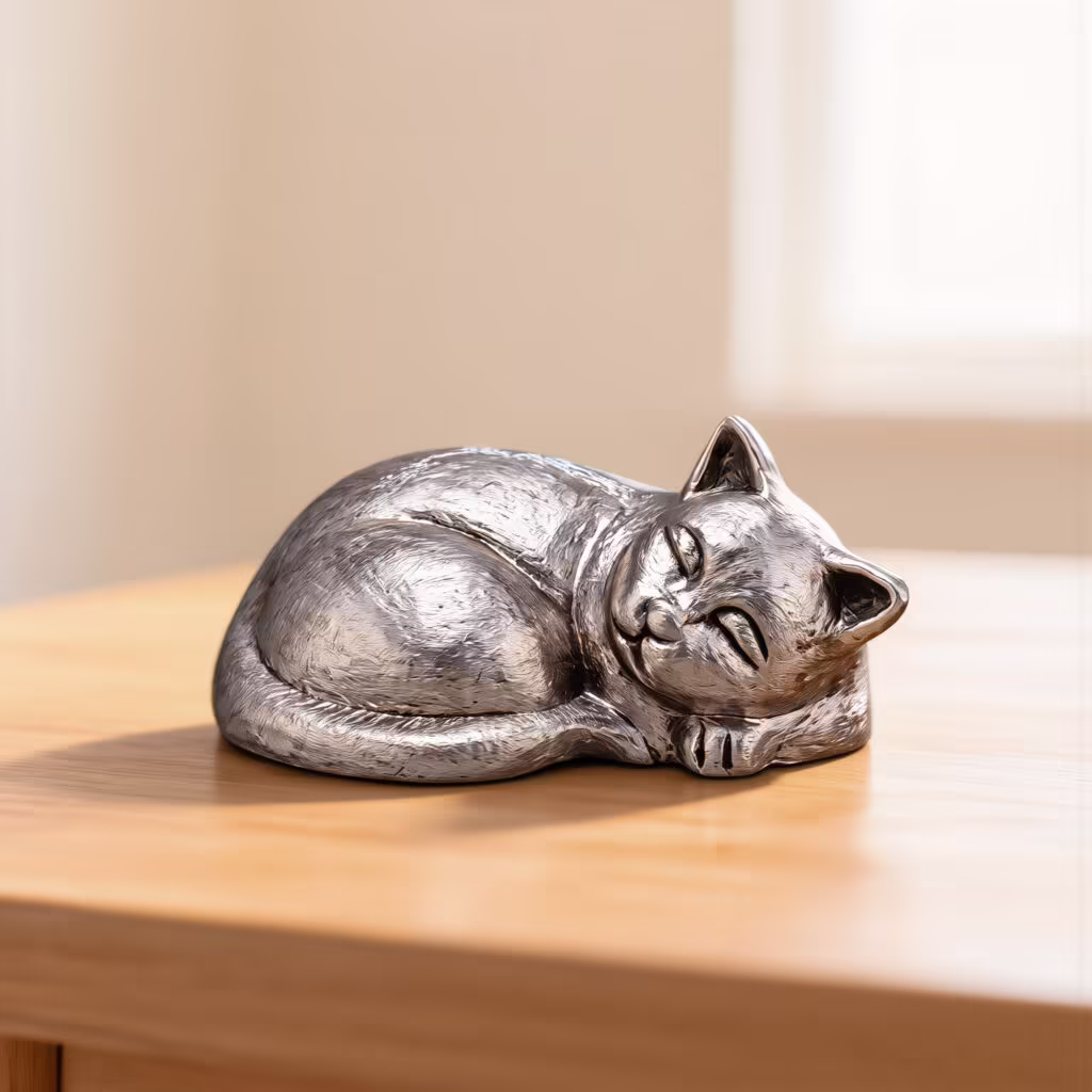 Cat Sculpture Urn