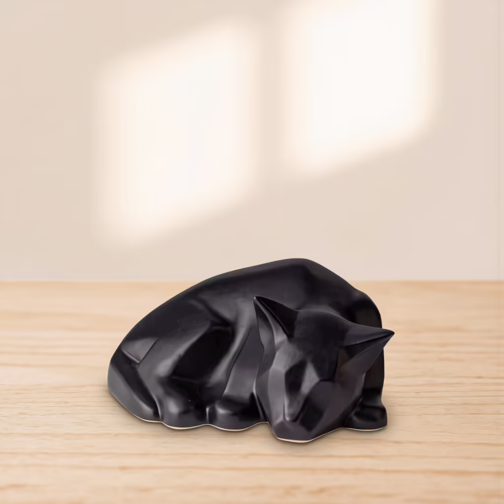 Ceramic Cat Urn