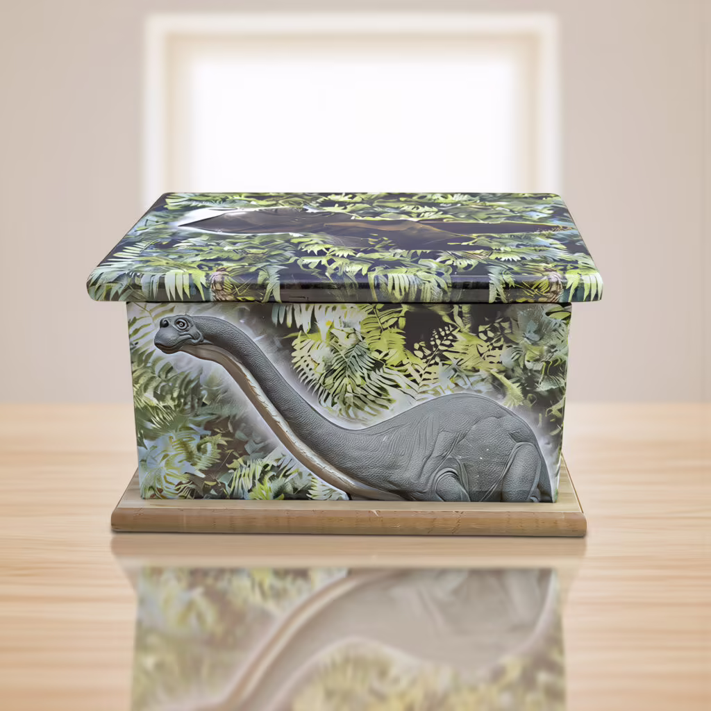 dinosaur casket urn for ashes