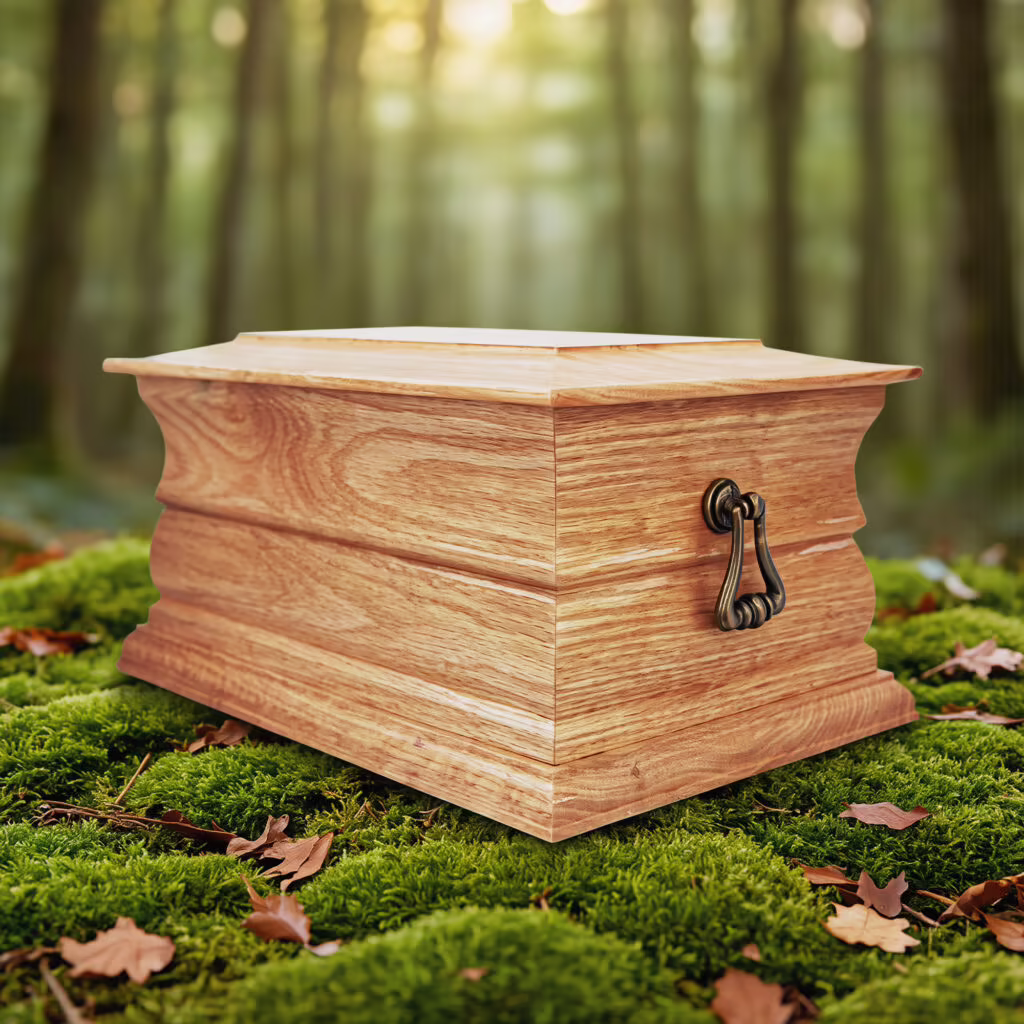 Double Wooden Urns for Ashes