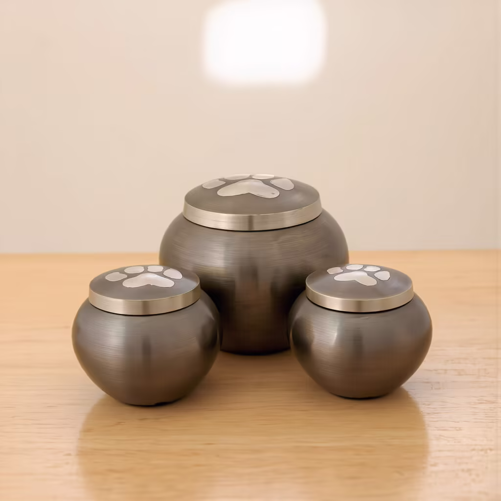 Ellipse Brass Pet Urn