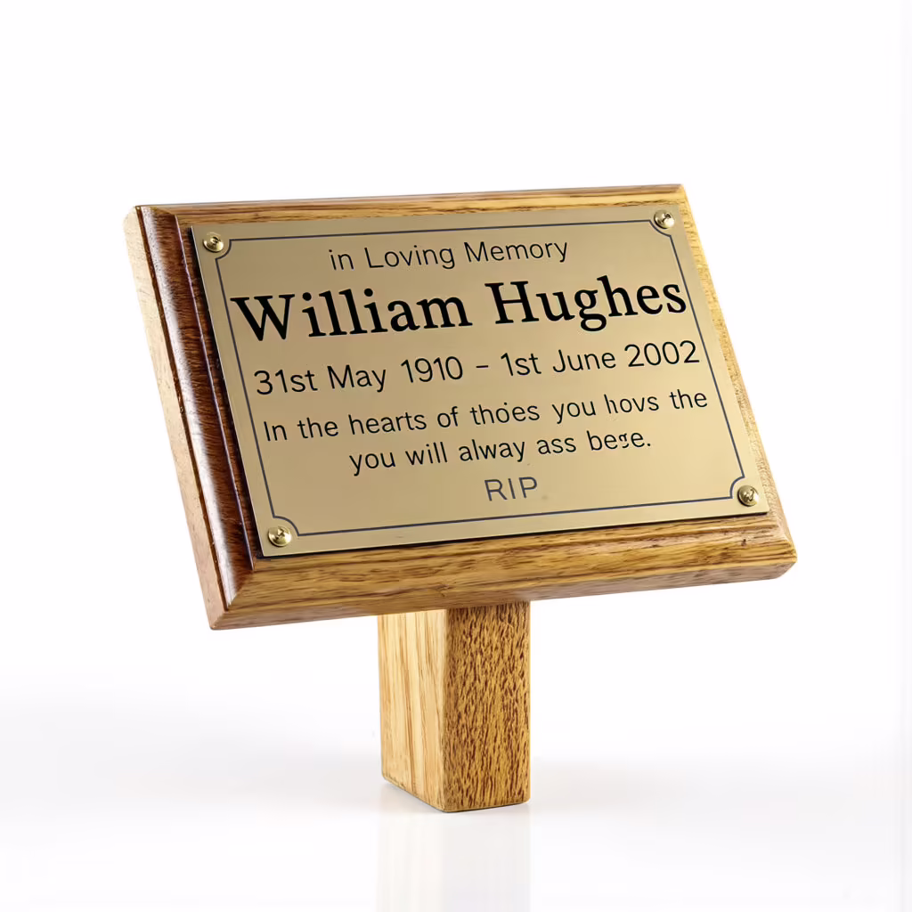 Engraved Memorial Ground Stake