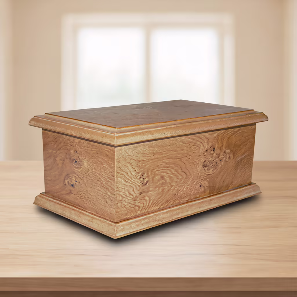 Knotted Oak Box for Ashes