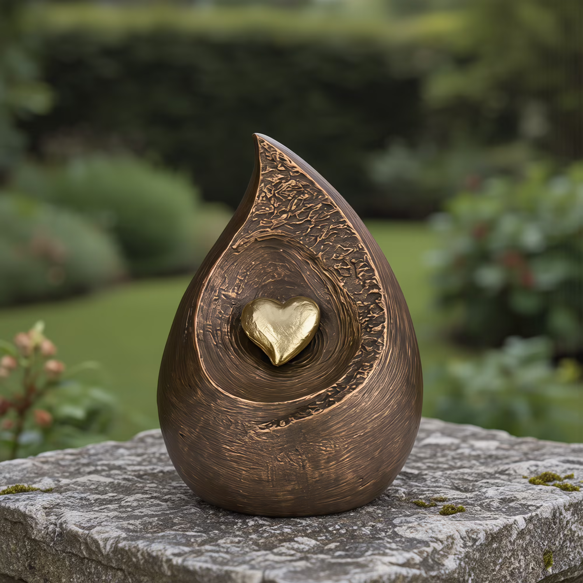 large teardrop adult urn for ashes
