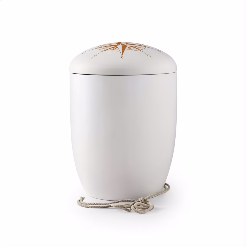 Nautical Voyage Sea Urn - White