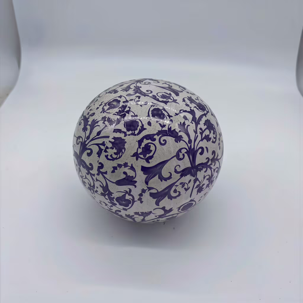 crackled ceramic urn for ashes