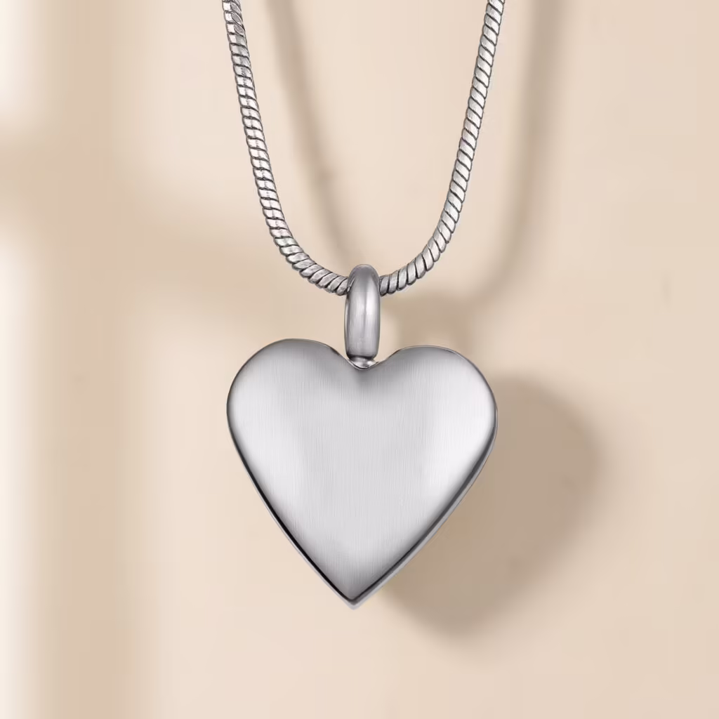 Personalised Heart Necklace for Ashes
