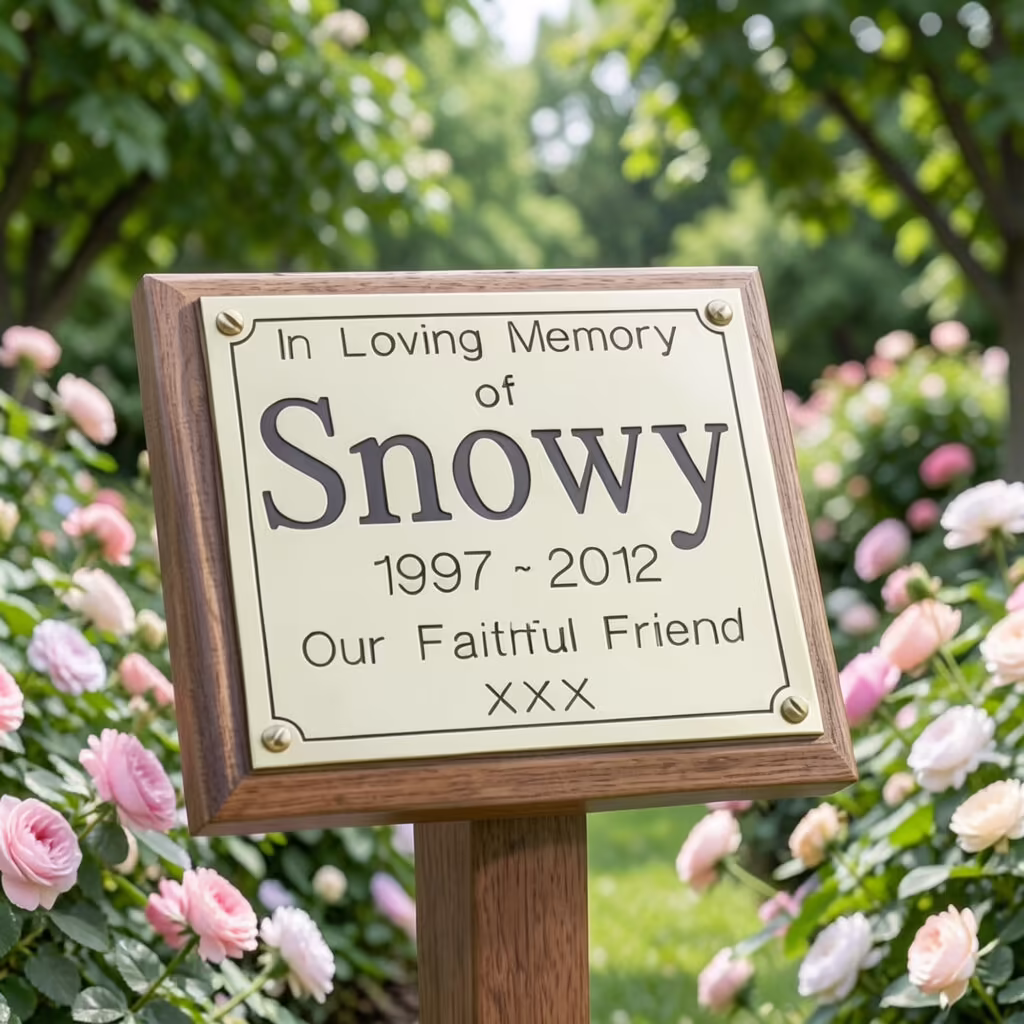 Pet Memorials Plaque