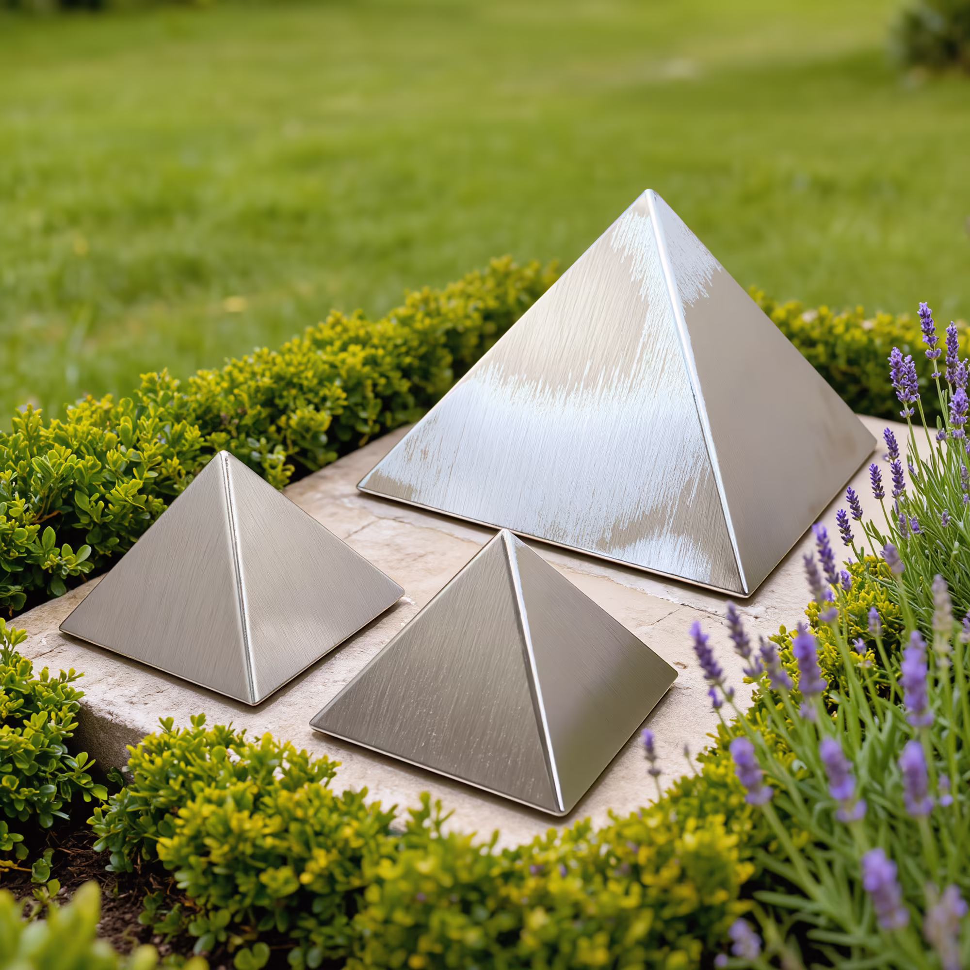 stainless steel pyramid urn for ashes