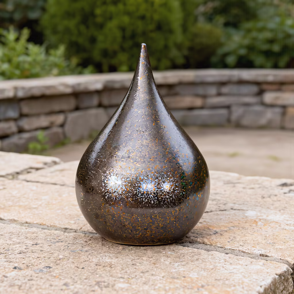 Teardrop Bronze Urn