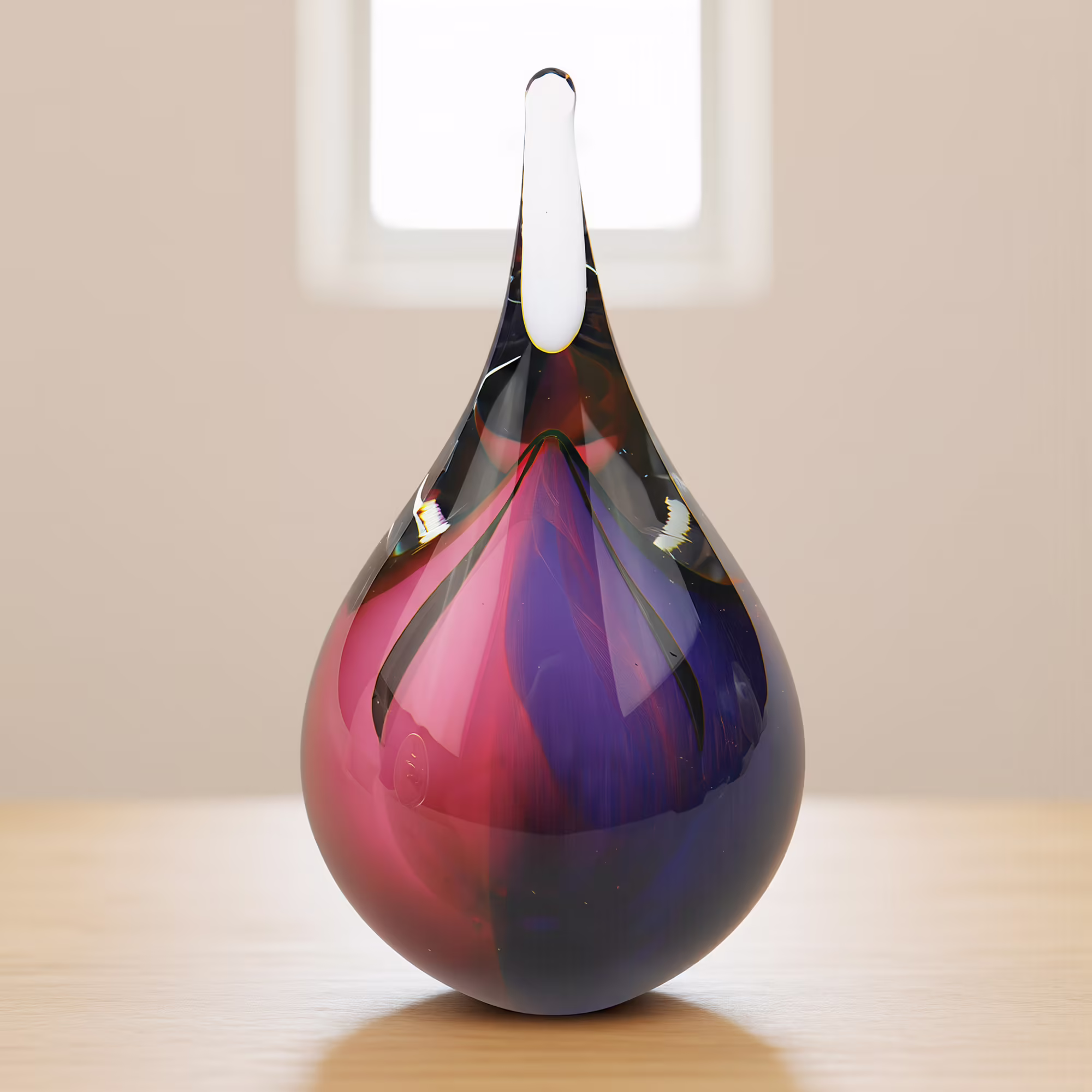 Teardrop Glass Mini Urn