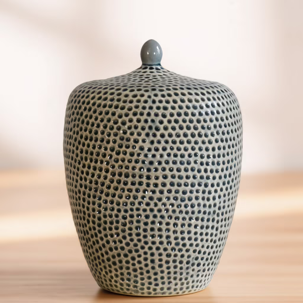 Textured Ceramic Urn