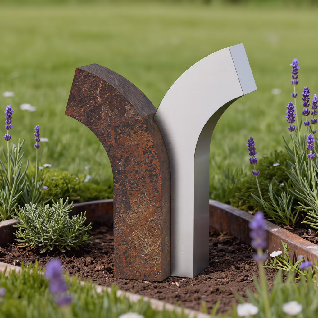 Sculptural_Tree_Steel_Urn For Garden